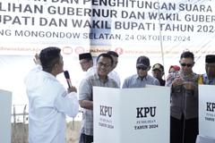 Wakili Pjs. Bupati, Asisten I Alsyafri Ikuti Simulasi Pemungutan dan Penghitungan Suara Pilkada Serentak 2024