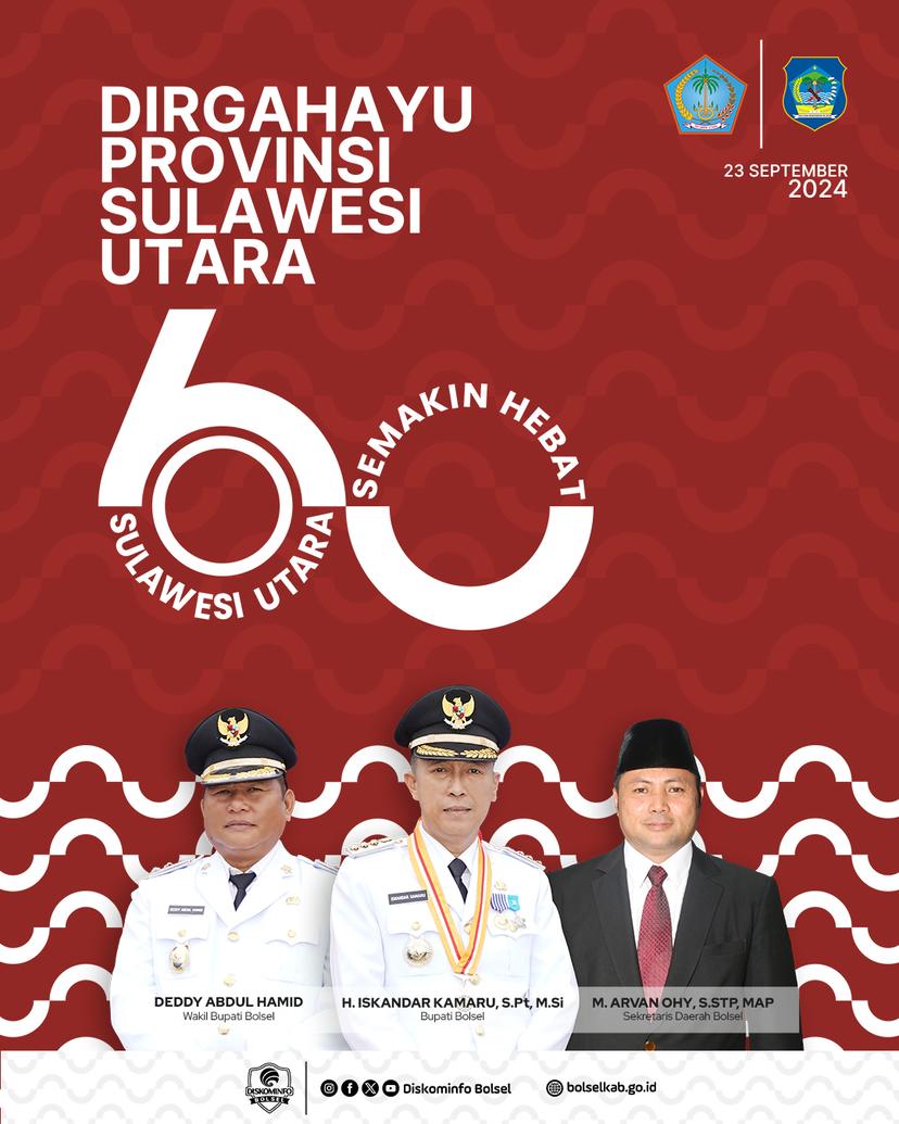 HUT Provinsi Sulawesi Utara ke-60