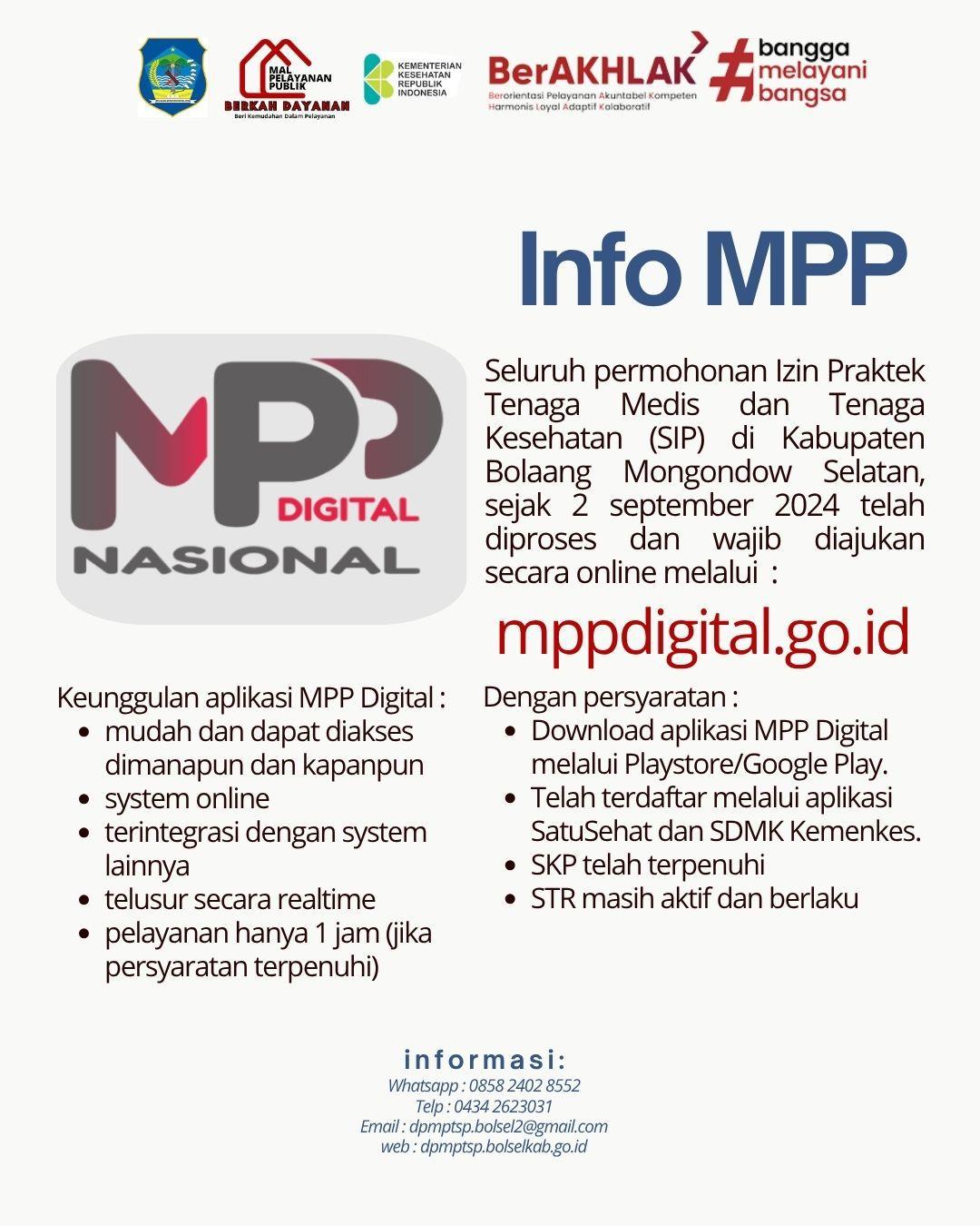 Informasi MPP Digital Nasional