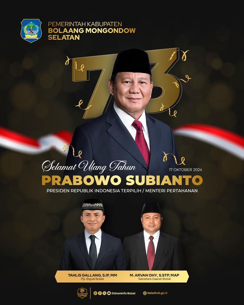 Selamat Ulang Tahun Bapak Prabowo Subianto