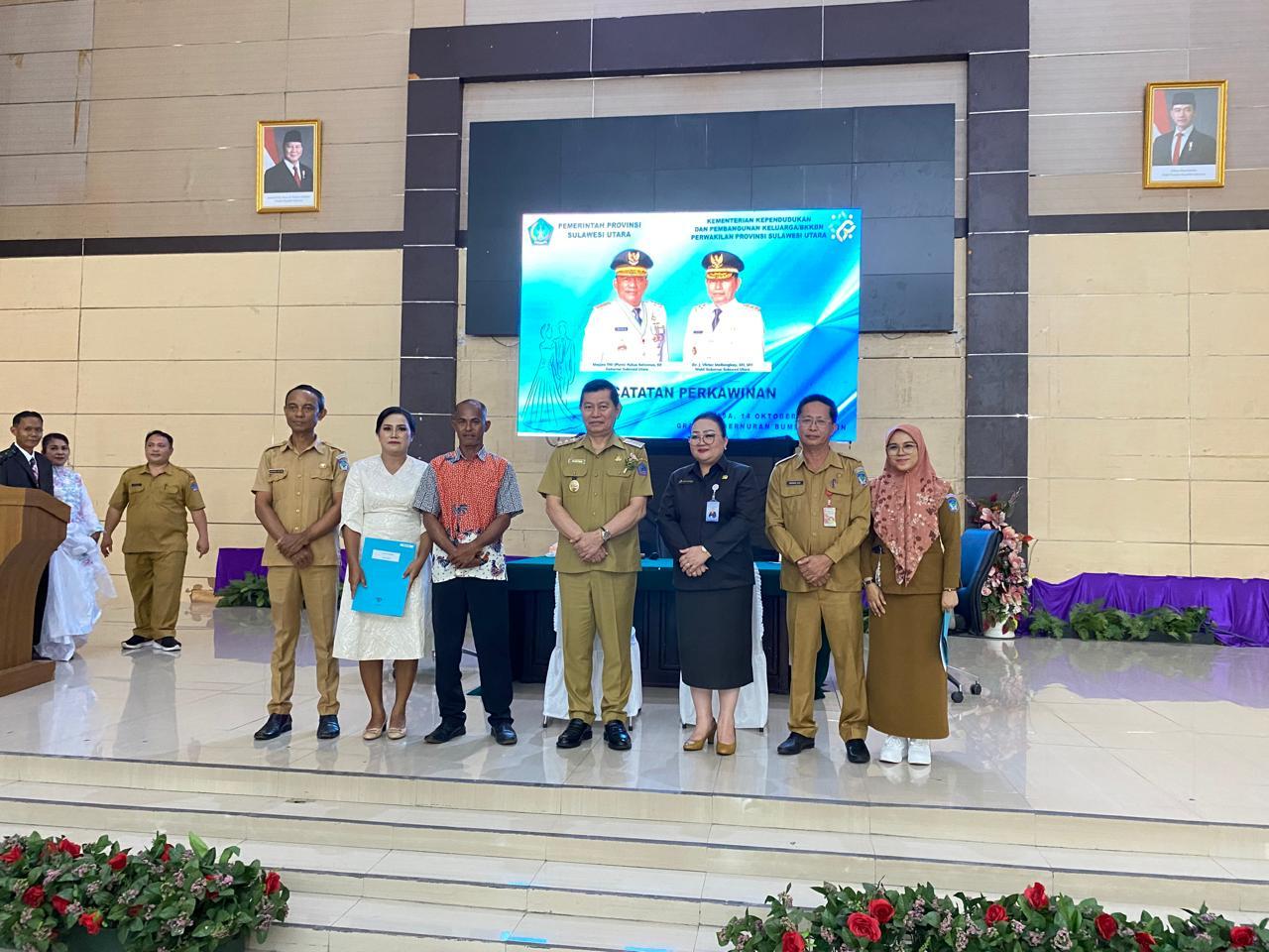 Pemprov Sulut Gelar Pernikahan Massal