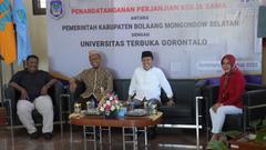 Tunjang Peningkatan IPM, Pemkab Bolsel Jalin Kerjasama dengan UT Gorontalo